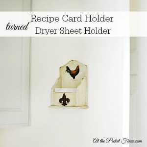 300x300 recipe card holder turned dryer sheet holder