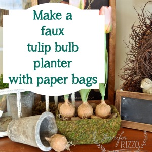 How to make a faux tulip bulb planter